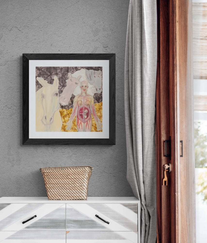 3 Horses And A Baby Prints