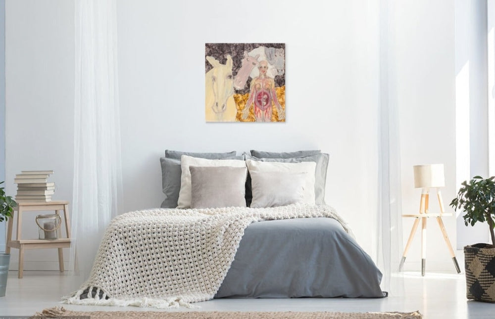 3 Horses And A Baby Prints