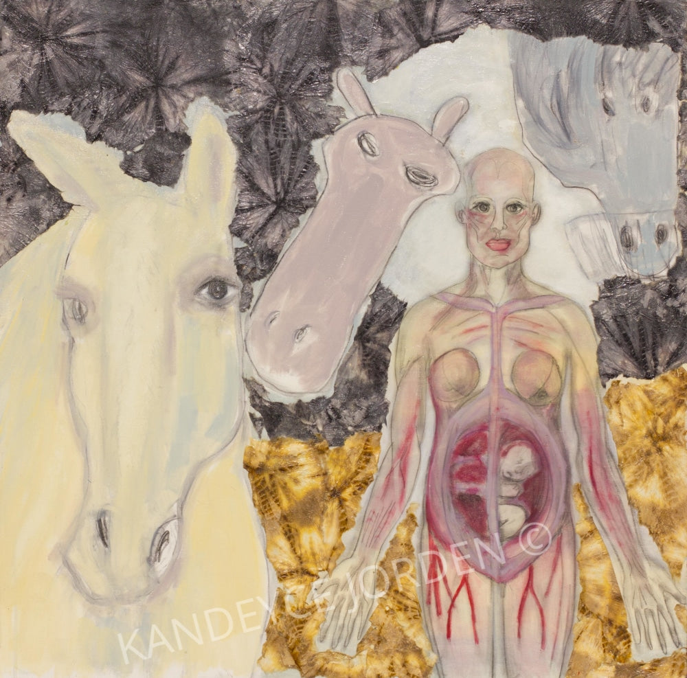 3 Horses And A Baby Prints
