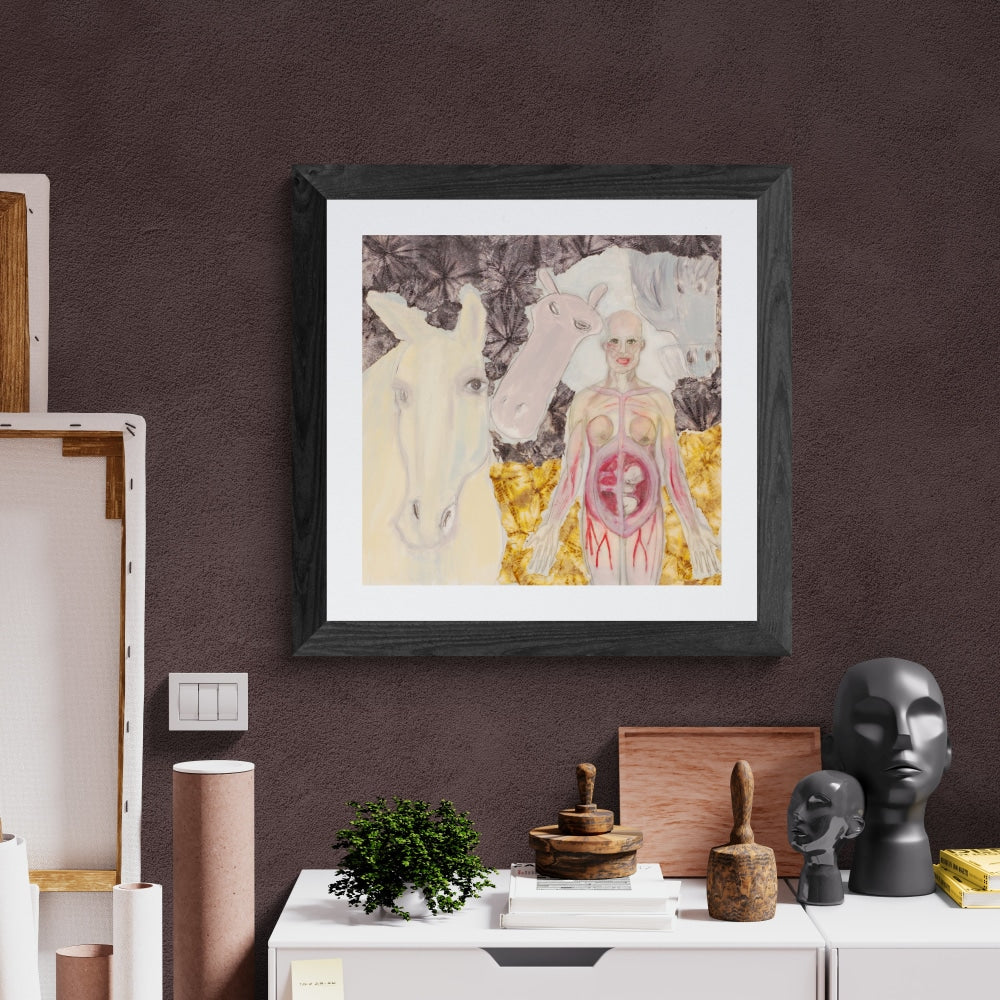 3 Horses And A Baby Prints